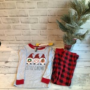 Jaclyn Intimates Toddler 4T Little Gnome Family Christmas Pajamas